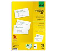 [Ref:LP796] SIGEL Etui de 400 sur 40 F A4 Cartes de visite 3C 85 x 55 mm 225 g