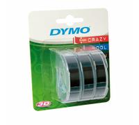 [Ref:S0847730] DYMO [Ref:S0847730] DYMO Lot de 3 Rubans 9 mm x 3 m Noir