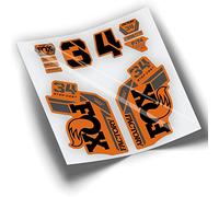 REF:VP321 Autocollants compatibles avec fourche FOX- 34 STEP CAST KASHIMA 2020,2021 VTT, autocollants, autocollants, vinyles pour vélos de montagne (ORANGE FORK)