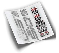 REF:VP339 Autocollants compatibles avec fourche Rock-Shox SID ULTIMATE 2021-2023 MTB, autocollants, autocollants, vinyles pour vélo de montagne (CHROMÉ ARGENT)