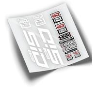 REF:VP339 Autocollants compatibles pour fourche Rock-Shox SID ULTIMATE 2021-2023 MTB, autocollants, autocollants, vinyles pour vélos de montagne. (BLANC)