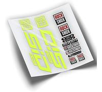 REF:VP339 Autocollants compatibles pour fourche Rock-Shox SID ULTIMATE 2021-2023 MTB, autocollants, autocollants, vinyles pour vélos de montagne. (jaune fluo)
