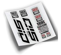REF:VP343 Autocollants compatibles avec fourche Rock-Shox SID SELECT 2021-2023 VTT, autocollants, autocollants, vinyles pour vélos de montagne. (Noir)