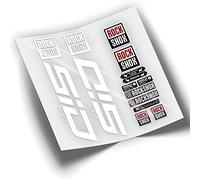 REF:VP343 Autocollants compatibles pour fourche Rock-Shox SID SELECT 2021-2023 MTB, autocollants, autocollants, vinyles pour vélos de montagne. (BLANC)