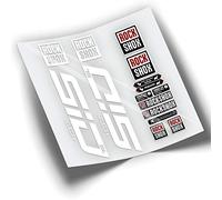 REF:VP355 Autocollants compatibles pour fourche Rock-Shox SID SELECT+ SL 2021-2023 MTB, autocollants, autocollants, vinyles pour vélos de montagne. (BLANC)