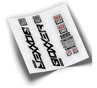 REF:VP375 Autocollants compatibles avec fourche Rock-Shox BOXXER SELECT 2020-2023 VTT, autocollants, autocollants, vinyles pour vélos de montagne. (Noir)
