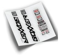 REF:VP380 Autocollants compatibles avec fourche Rock-Shox BOXXER SELECT 2019-2023 VTT, autocollants, autocollants, vinyles pour vélos de montagne. (Noir)