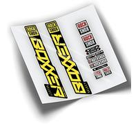 REF:VP380 Autocollants compatibles avec fourche Rock-Shox BOXXER SELECT 2019-2023 VTT, autocollants, autocollants, vinyles pour vélos de montagne (jaune 025)