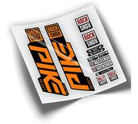 REF:VP388 Autocollants compatibles avec fourche Rock-Shox PIKE SELECT 2019-2022 VTT, autocollants, autocollants, vinyles pour vélo de montagne (ORANGE)