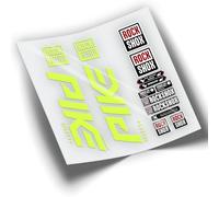 REF:VP391 Autocollants compatibles avec fourche Rock-Shox PIKE SELECT + 2019-2022 MTB, autocollants, autocollants, vinyles pour vélos de montagne (jaune fluo)