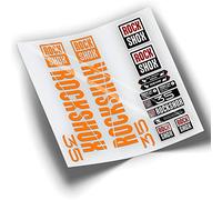 REF:VP395 Autocollants compatibles avec fourche Rock-Shox 35 2018-2020 MTB, autocollants, autocollants, vinyles pour vélo de montagne (Orange)