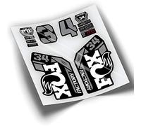 REF:VP410 Autocollants compatibles avec fourche FOX 34 2020,2021 KASHIMA BICOLOR MTB, autocollants, autocollants, vinyles pour vélos de montagne. (BLANC)