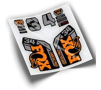 REF:VP410 Autocollants compatibles avec fourche FOX 34 2020,2021 KASHIMA BICOLOR VTT stickers, autocollants, autocollants, vinyles pour vélos de montagne (ORANGE)