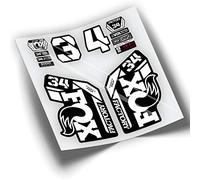 REF:VP411 Autocollants compatibles avec fourche FOX 34 2020,2021 KASHIMA MTB, autocollants, autocollants, vinyles pour vélos de montagne. (BLANC)