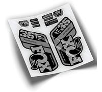 REF:VP430 Autocollants compatibles avec fourche FOX 36 2021-2025 PERFORMANCE BICOLOR MTB, autocollants, autocollants, vinyles pour vélos de montagne (ARGENT)