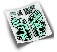 REF:VP431 Autocollants compatibles avec fourche FOX 36 2021-2025 PERFORMANCE MTB, autocollants, autocollants, vinyles pour vélos de montagne (MENTHE)