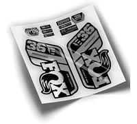 REF:VP431 Autocollants compatibles avec fourche FOX 36 2021-2025 PERFORMANCE MTB, autocollants, autocollants, vinyles pour vélos de montagne (CHROMÉ ARGENT)