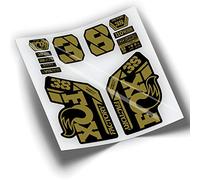 REF:VP433 Autocollants compatibles avec fourche FOX- 38 KASHIMA 2021-2024 MTB, autocollants, autocollants, vinyles pour vélos de montagne (doré)