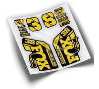 REF:VP433 Autocollants compatibles avec fourche FOX- 38 KASHIMA 2021-2024 MTB, autocollants, autocollants, vinyles pour vélos de montagne (jaune 023)