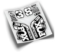 REF:VP433 Autocollants compatibles avec fourche FOX- 38 KASHIMA 2021-2024 MTB, autocollants, autocollants, vinyles pour vélos de montagne. (BLANC)