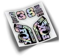 REF:VP433 Autocollants compatibles avec fourche FOX- 38 KASHIMA 2021-2024 VTT, autocollants, autocollants, vinyles pour vélos de montagne (HOLOGRAPHIQUE)