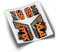 REF:VP434 Autocollants compatibles avec fourche Fox 38 Elite 2021-2025 bicolore VTT, autocollants, autocollants, vinyles pour vélo de montagne (orange)