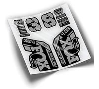 REF:VP437 Autocollants compatibles avec fourche FOX 38 EBIKE KASHIMA 2021-2025 VTT, stickers, adhésifs, vinyles pour vélos de montagne. (ARGENTÉ)