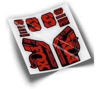 REF:VP437 Autocollants compatibles avec fourche FOX 38 EBIKE KASHIMA 2021-2025 VTT, stickers, adhésifs, vinyles pour vélos de montagne. (ROUGE)