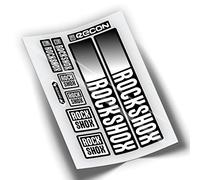 REF:VP442 Autocollants compatibles avec la fourche Rock-Shox RECON 2021-2025 VTT, stickers, adhésifs, vinyles pour vélos de montagne. (BLANC)