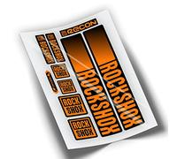 REF:VP442 Autocollants compatibles pour fourche Rock-Shox RECON 2021-2025 VTT, autocollants, autocollants, vinyles pour vélo de montagne (ORANGE)