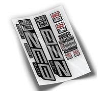 REF:VP445 Autocollants compatibles avec fourche Rock-Shox ZEB SELECT PLUS 2021,2025 VTT, autocollants, autocollants, vinyles pour vélos de montagne. (ARGENT)