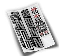 REF:VP445 Autocollants compatibles avec fourche Rock-Shox ZEB SELECT PLUS 2021,2025 VTT, autocollants, autocollants, vinyles pour vélos de montagne (CHROMÉ ARGENT)