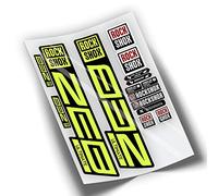 REF:VP446 Autocollants compatibles avec fourche Rock-Shox ZEB ULTIMATE 2021,2025 MTB, autocollants, autocollants, vinyles pour vélos de montagne. (jaune fluo)