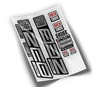 REF:VP446 Autocollants compatibles avec fourche Rock-Shox ZEB ULTIMATE 2021,2025 MTB, autocollants, autocollants, vinyles pour vélos de montagne (CHROMÉ ARGENT)