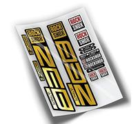 REF:VP446 Autocollants compatibles pour fourche Rock-Shox ZEB ULTIMATE 2021,2025 MTB, autocollants, autocollants, vinyles pour vélo de montagne (ROMÉ OR)