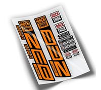 REF:VP446 Autocollants compatibles pour fourche Rock-Shox ZEB ULTIMATE 2021,2025 MTB, autocollants, autocollants, vinyles pour vélo de montagne (ORANGE)