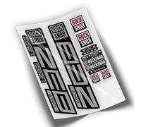 REF:VP446 Autocollants compatibles pour fourche Rock-Shox ZEB ULTIMATE 2021,2025 MTB, autocollants, autocollants, vinyles pour vélos de montagne. (ARGENT)