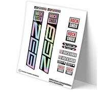 REF:VP448 Autocollants compatibles avec fourche Rock-Shox ZEB 2021-2025 VTT, autocollants, autocollants, vinyles pour vélos de montagne. (HOLOGRAPHIQUE)