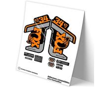 REF:VP461 Autocollants compatibles avec fourche FOX 34 RHYTHM E-BIKE 2021-22 BICOLOR MTB, stickers, autocollants, vinyles pour vélos de montagne (ORANGE)
