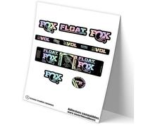 REF:VP470 Autocollants compatibles avec amortisseur FOX FLOAT DPS FACTORY 2021-22 MTB, autocollants, autocollants, vinyles pour vélos de montagne (HOLOGRAPHIC-RAINBOW)