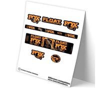 REF:VP470 Autocollants compatibles avec amortisseur FOX FLOAT DPS FACTORY 2021-22 MTB, autocollants, autocollants, vinyles pour vélos de montagne (FLUOR-ORANGE)