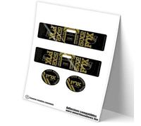 REF:VP605 Autocollants compatibles avec amortisseur FOX DHX2 FACTORY MTB, stickers, autocollants, vinyles pour vélos de montagne (GOLD)