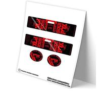 REF:VP605 Autocollants compatibles avec amortisseur FOX DHX2 FACTORY MTB, stickers, autocollants, vinyles pour vélos de montagne (FLUOR-RED)