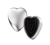 ReFa HEART BRUSH Brosse à cheveux démêlante pour homme et femme, système de poils à trois niveaux, bien-être du cuir chevelu, brosse à cheveux de voyage, tous types de cheveux, argentée