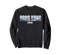 Réfecture de Hong Kong Chine Hong Kong City Millésime Sweatshirt