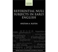 Referential Null Subjects in Early English - Rusten Kristian A. Associate Professor of English Language Associate Professor of English Language Western No Rusten Kristian A. Associate Professor of Eng