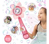 Refillable Bubble Stick-Electric Bubble Toy With Bubble Solution 160ml-10000+ Bubbles Per Minute For Birthday Party Wedding