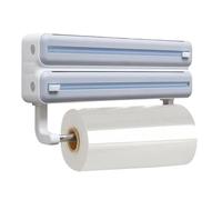 Refillable Wrap Dispenser - 14.09x2.56x7.24 Inches Wrapping Paper Cutter Wall Mount - Wrap Storage Box Dispenser With Cutter With Tissue Rack User-Friendly For Home