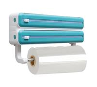 Refillable Wrap Dispenser - 14.09x2.56x7.24 Inches Wrapping Paper Cutter Wall Mount - Wrap Storage Box Dispenser With Cutter With Tissue Rack User-Friendly For Home