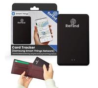 ReFind Carte-Tracker (Uniquement pour Samsung) - Balise Intelligente Mince et Robuste pour Portefeuilles, Sacs. Carte-Tracker Rechargeable, Compatible avec l'application Samsung SmartThings.